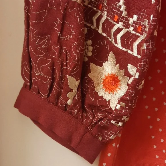 NWT, Anthropologie Vineet Bahl Nora Embroidered Tunic - Picture 5 of 16